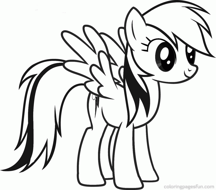 Plansa de colorat cu My Little Pony 72 86